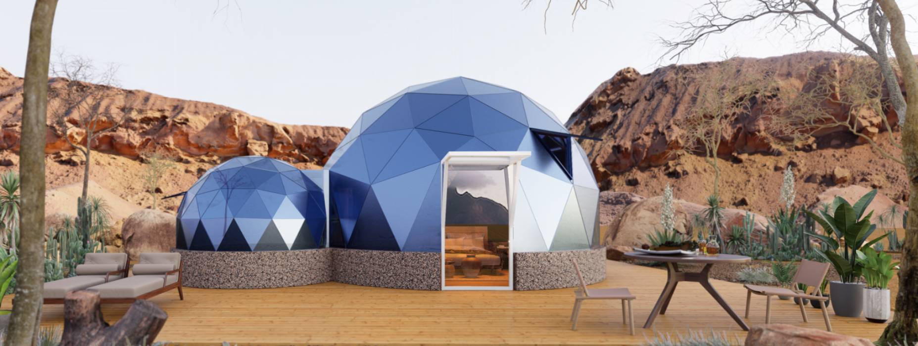 大方县球形智能光伏玻璃星空房